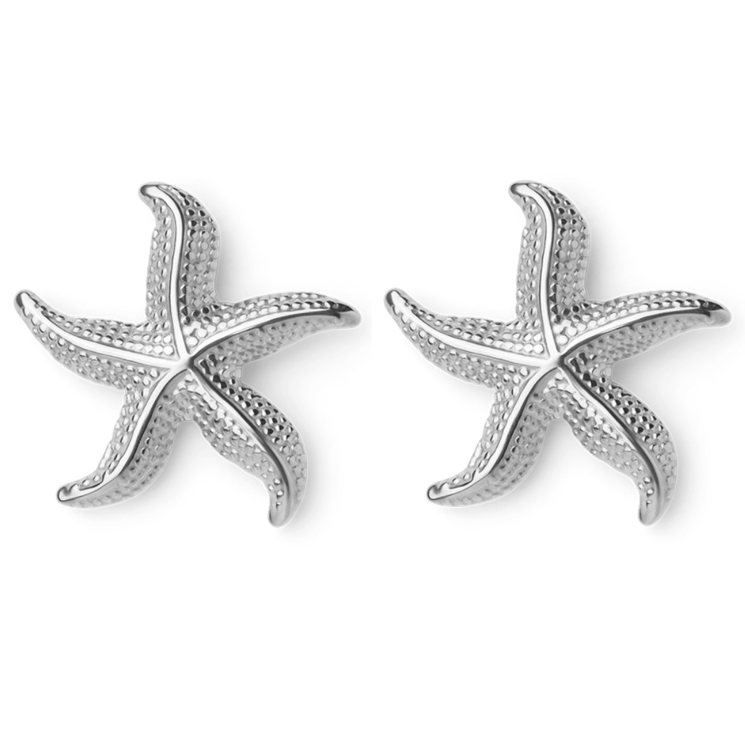 Audrey | Boucles d'oreilles en étoiles de mer courbées