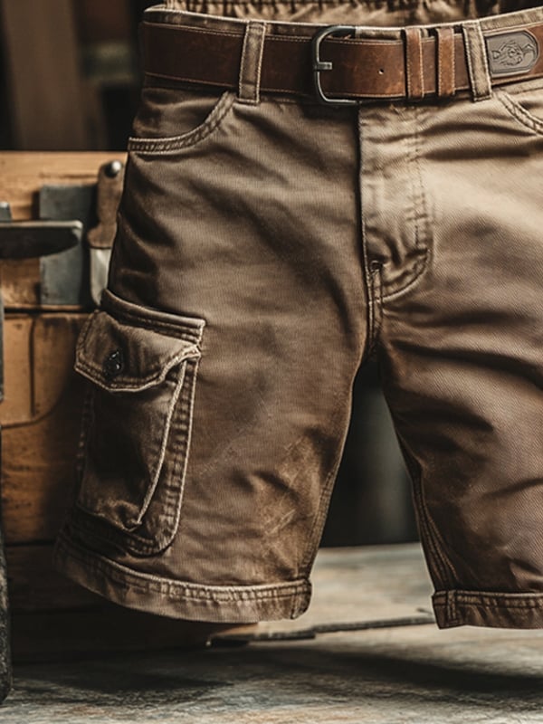 Alexandre | Short cargo rétro à poches multiples
