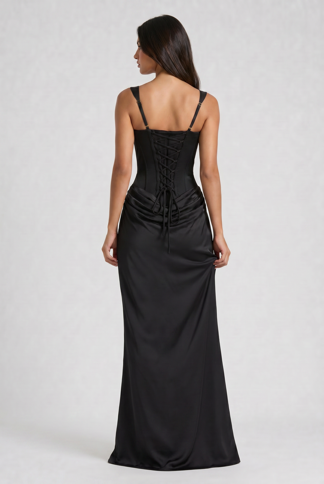 Léonie | Robe Longue Drapée Élégante