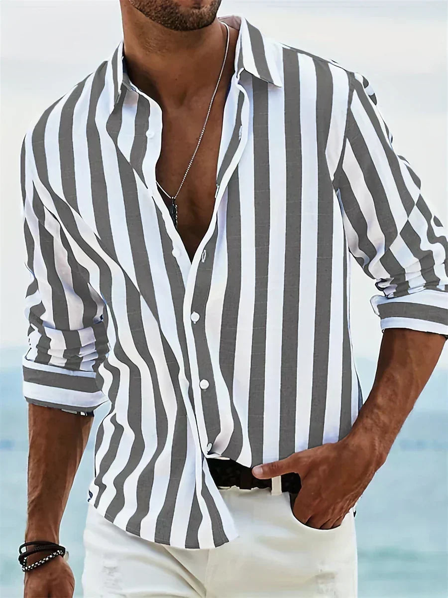 Gabriel | Chemise Rayée Été Légère