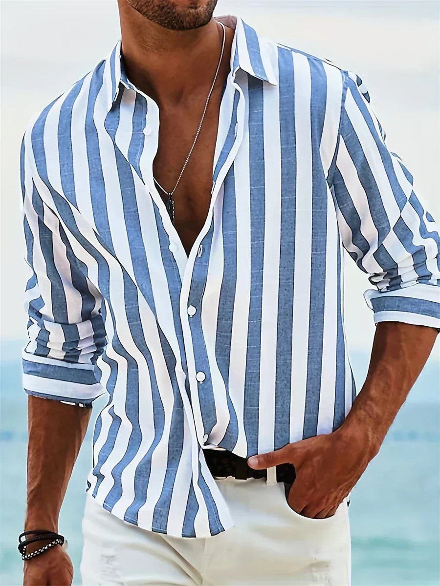 Gabriel | Chemise Rayée Été Légère