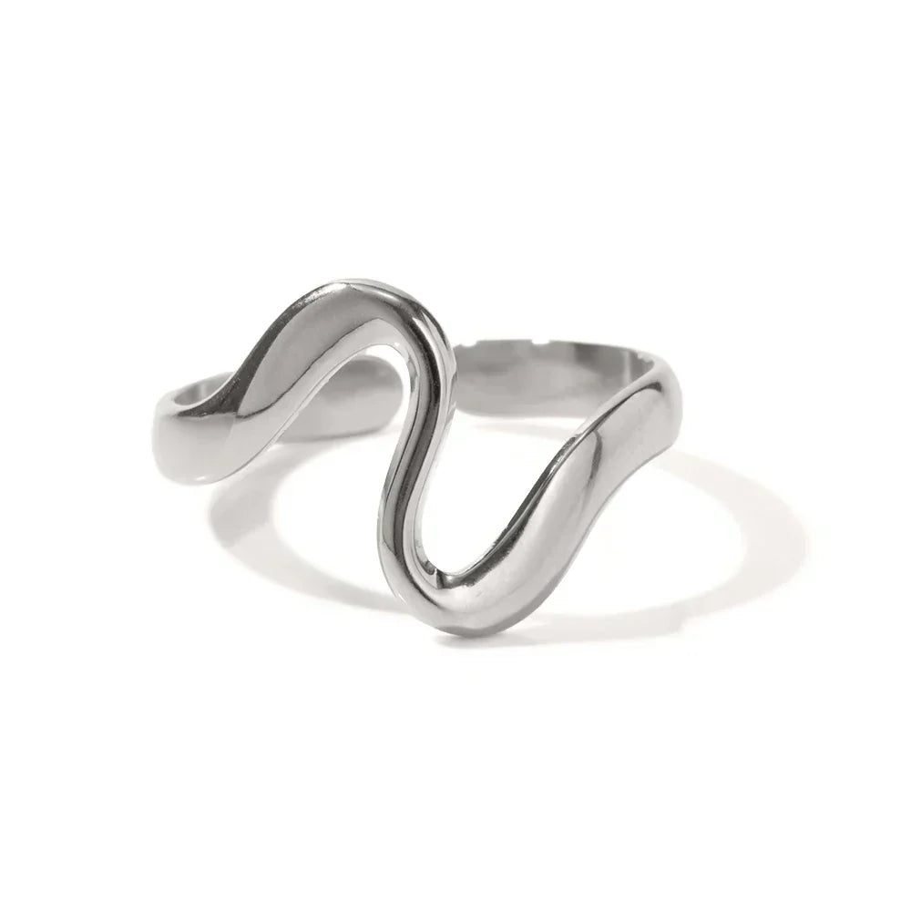 Aurélie | Bague Vague Minimaliste