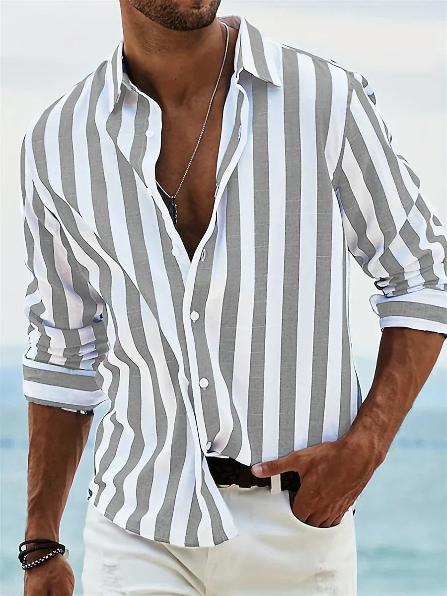 Gabriel | Chemise Rayée Été Légère