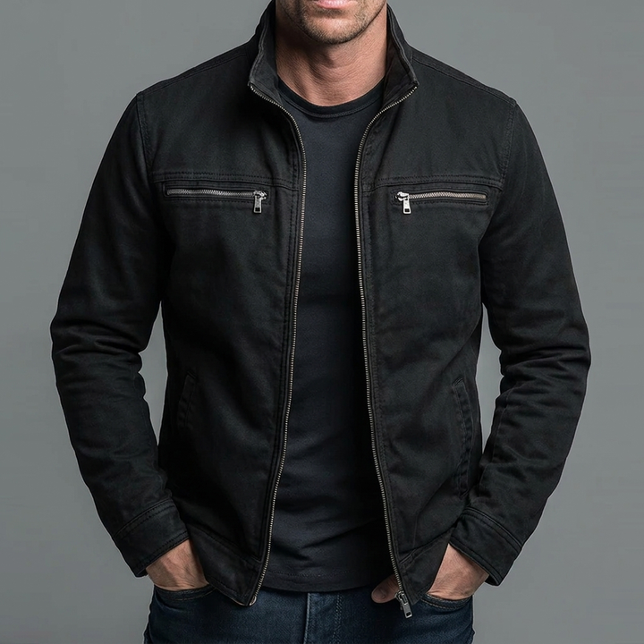Rémi | Veste vintage en coton avec fermeture zippée